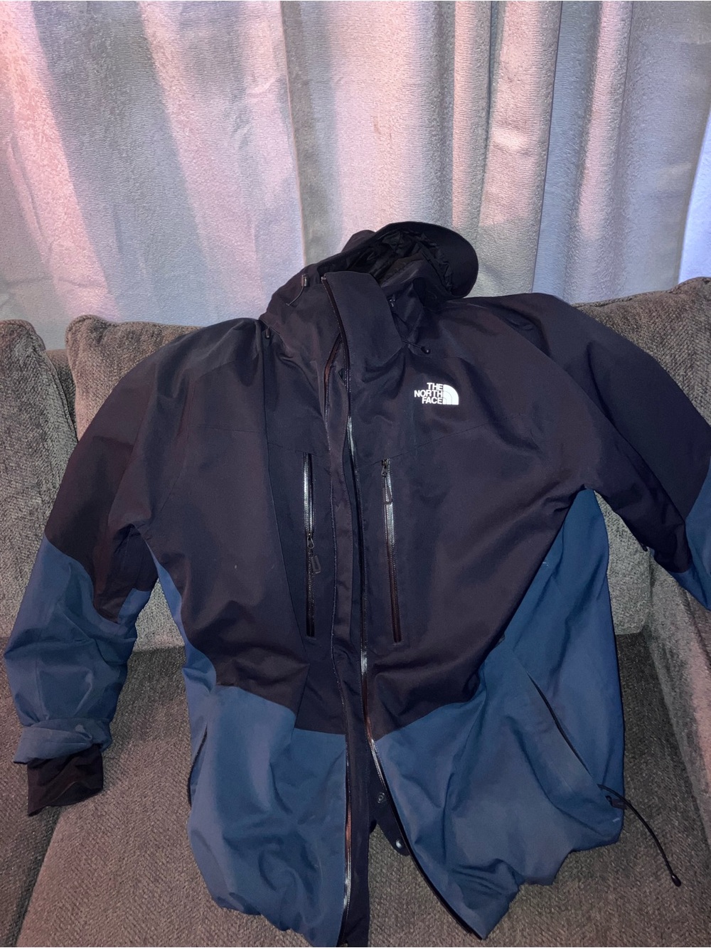 The North Face Men’s Black and Navy Waterproof Raincoat